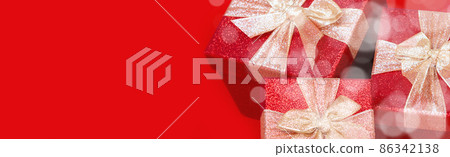 14 February gift banner with copy space. 86342138