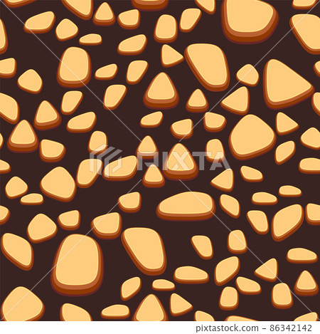 Seamless stone texture for game development in casual cartoon style Seamless stone texture for game development in casual cartoon style 86342142