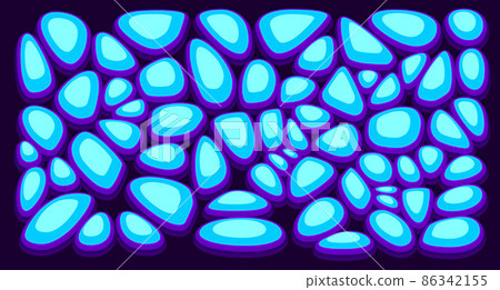 Ground texture with stones for game development in casual cartoon style 86342155