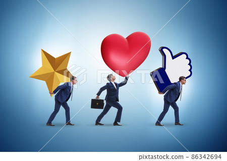 Businessman in social engagement concept Businessman in social engagement concept 86342694