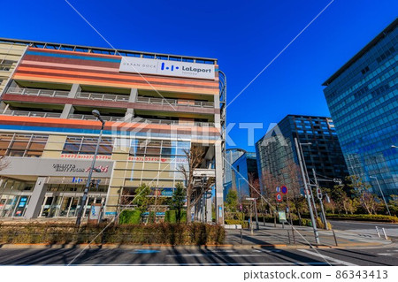 Cityscape of Toyosu 2-chome, Koto-ku, Tokyo LaLaport Toyosu and Toyosu Front 86343413