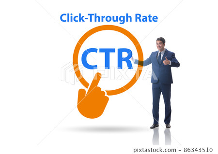 CTR click through rate concept with business people 86343510