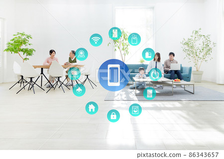Three generation family IOT image 86343657