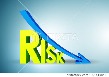 Risk reduction concept with graph - Stock Illustration [86343845] - PIXTA