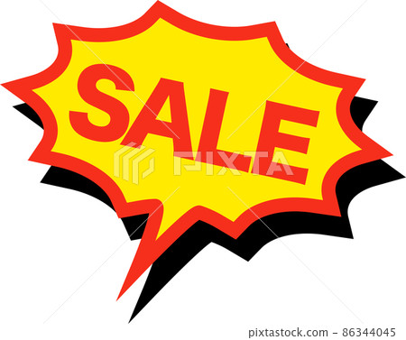 Zigzag balloon sale pop illustration 86344045