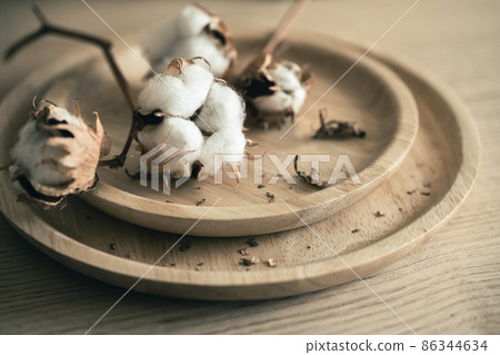 Cotton cotton image material 86344634