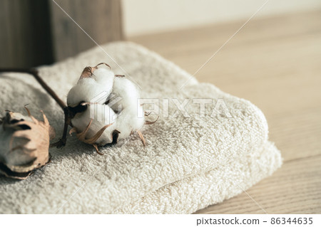 Image material of cotton and towel organic cotton 86344635
