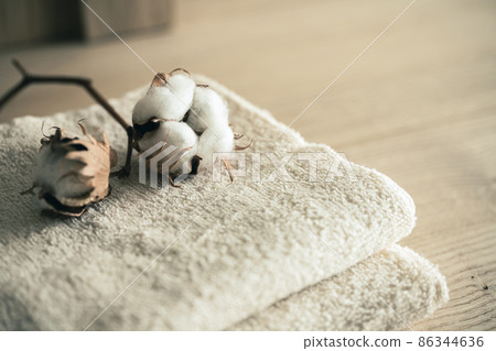 Image material of cotton and towel organic cotton Image material of cotton and towel organic cotton 86344636