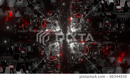 VJ Cyberspace Tunnel Machine Space Sci-fi White [There is another Ver] 86344830