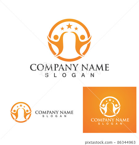 Community ONION people care logo and symbols template 86344963