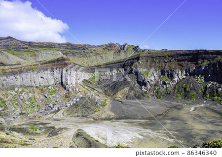 阿蘇山火山口（熊本縣阿蘇市）是可以近距離觀察活火山的旅遊景點 86346340