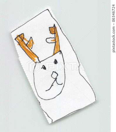 Drawing of a 6-year-old child Drawing of a 6-year-old child 86346724