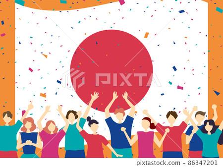 People who support Japan People who support Japan 86347201