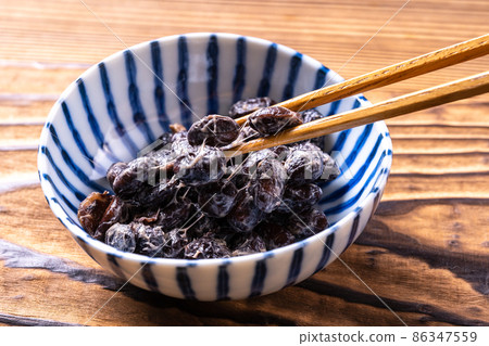 Black beans natto Black beans natto 86347559