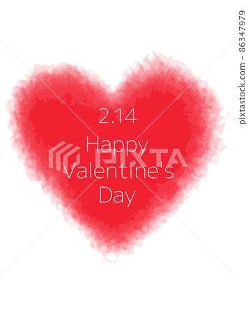 Valentine's illustration background material Realistic hand-painted watercolor-style heart banner Vertical Valentine's illustration background material Realistic hand-painted watercolor-style heart banner Vertical 86347979