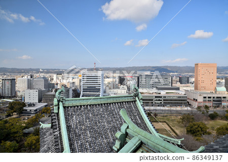 從和歌山城內向北看（和歌山市）[和歌山縣和歌山市] 86349137