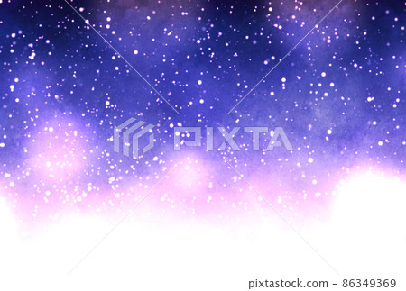 Background material_watercolor texture_starry sky 86349369