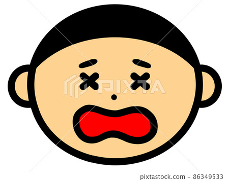 一個表情痛苦的男孩的插圖 86349533
