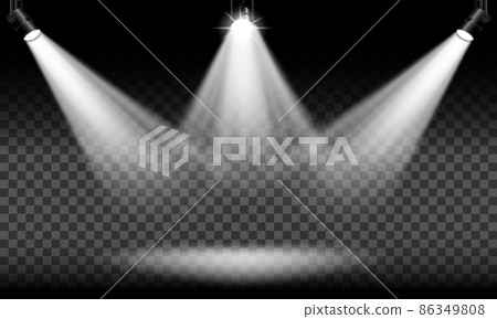 Spotlight with bright white light Spotlight with bright white light 86349808