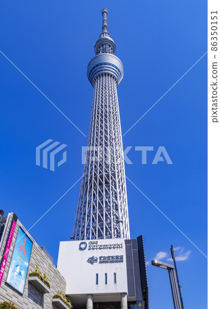 東京天空樹和東京Solamachi風景 東京天空樹和東京Solamachi風景 86350151