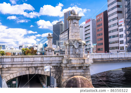 《大阪府》浪速橋/大阪市中心街景 《大阪府》浪速橋/大阪市中心街景 86350322