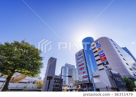 Scenery of the north exit of JR "Kinshicho" station Building of shopping mall "Arcakit Kinshicho" 86351479