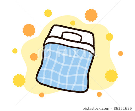 滿是花粉的被褥、被褥 86351659