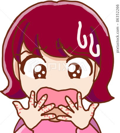 A woman whose hands are rough A woman whose hands are rough 86352266