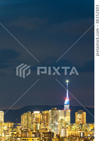 《福岡縣》福岡市夜景（南公園拍攝） 86352803