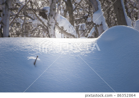 Snow and sunlight 86352864