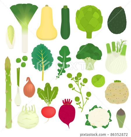 Illustration of western vegetables 86352872