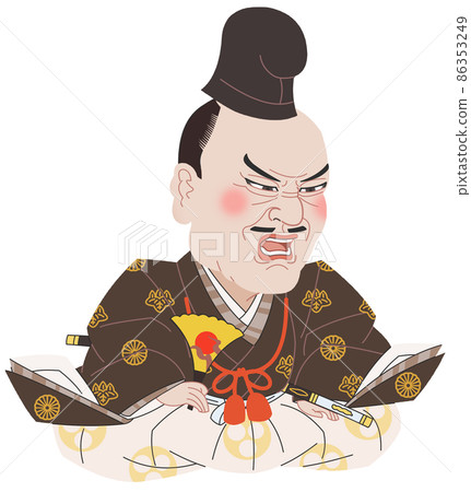 Minamoto no Yoshinaka portrait deformed angry Minamoto no Yoshinaka portrait deformed angry 86353249