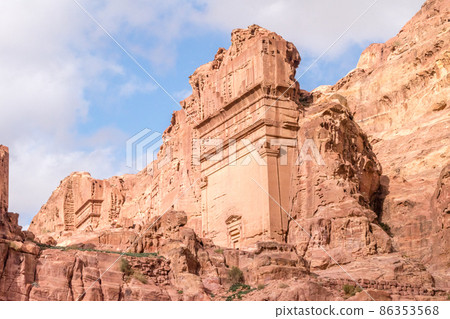 Tomb 808 at Petra, Jordan. Petra is one of the New Seven Wonders of the World. Tomb 808 at Petra, Jordan. Petra is one of the New Seven Wonders of the World. 86353568