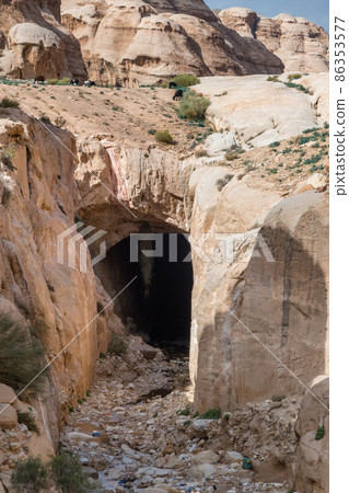 Water canal in ancient city of Petra, Jordan. Water canal in ancient city of Petra, Jordan. 86353577