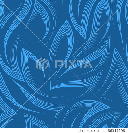 Vector seamless pattern in blue colors from corners and flowing stripes with torn edges.Vector seamless pattern of abstract shapes in nautical colors.Simple linear zigzag elegant texture. Vector seamless pattern in blue colors from corners and flowing stripes with torn edges.Vector seamless pattern of abstract shapes in nautical colors.Simple linear zigzag elegant texture. 86354308