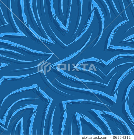 Simple seamless pattern in blue color from... - Stock Illustration ...