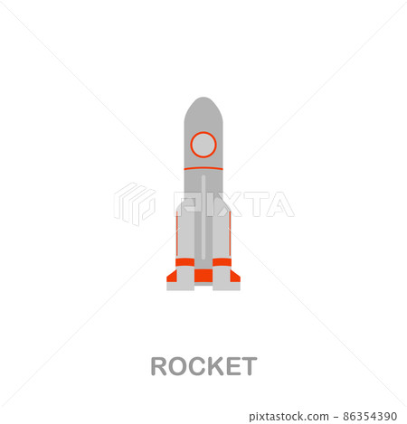 Rocket flat icon. Colored element sign from transport collection. Flat Rocket icon sign for web design, infographics and more. Rocket flat icon. Colored element sign from transport collection. Flat Rocket icon sign for web design, infographics and more. 86354390