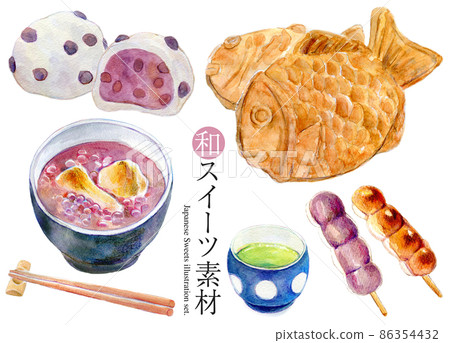 日式糖果套裝圖 86354432