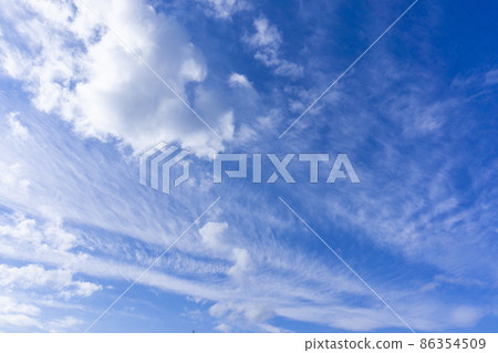 Background material of refreshing blue sky and clouds _v_06 Background material of refreshing blue sky and clouds _v_06 86354509