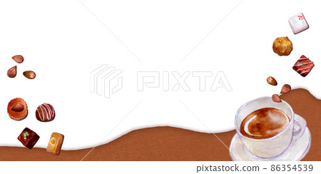 Chocolate background material Valentine 86354539