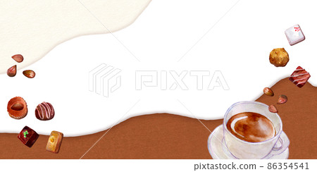 Chocolate background material Valentine 86354541