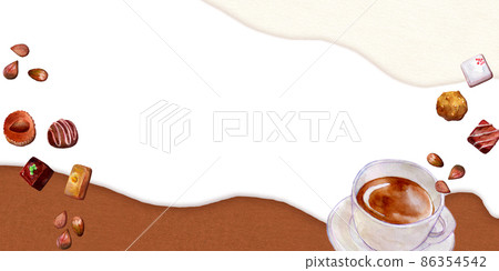 Chocolate background material Valentine 86354542