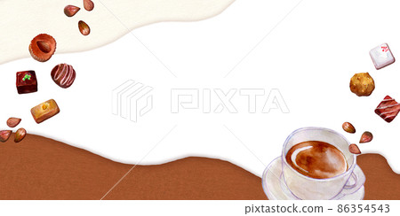 Chocolate background material Valentine 86354543
