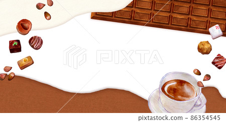 Chocolate background material Valentine 86354545