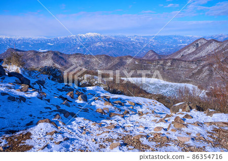 View the north side (Mt. Kokurobisan, Mt. Hotaka, Mt. Shibutsu, etc.) from the summit of Mt. View the north side (Mt. Kokurobisan, Mt. Hotaka, Mt. Shibutsu, etc.) from the summit of Mt. 86354716