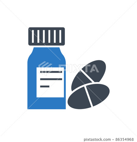 Tube and Pills Related Vector Glyph Icon Tube and Pills Related Vector Glyph Icon 86354968