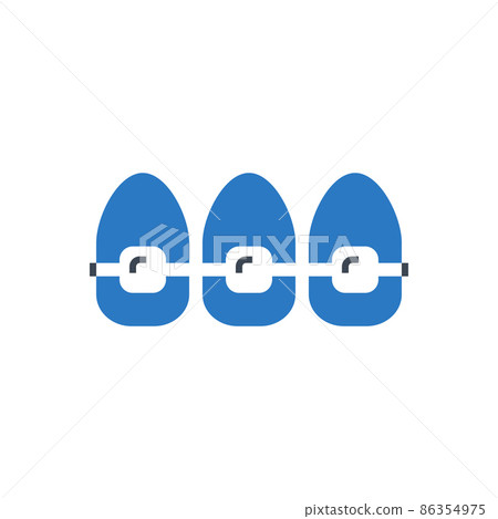 Braces Glyph Icon Braces Glyph Icon 86354975