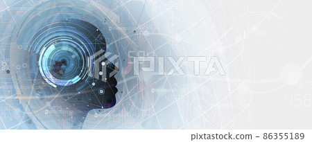 Conceptual technology illustration of artificial intelligence Conceptual technology illustration of artificial intelligence 86355189