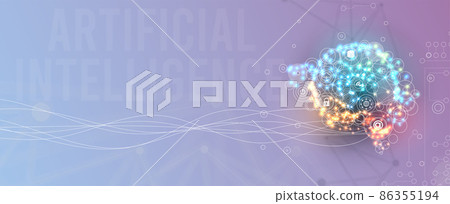 Conceptual technology illustration of artificial intelligence 86355194