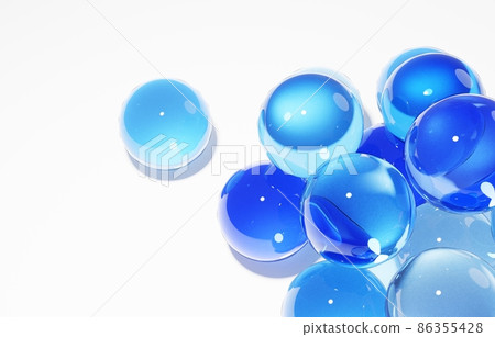 3D material_marbles_blue 3D material_marbles_blue 86355428